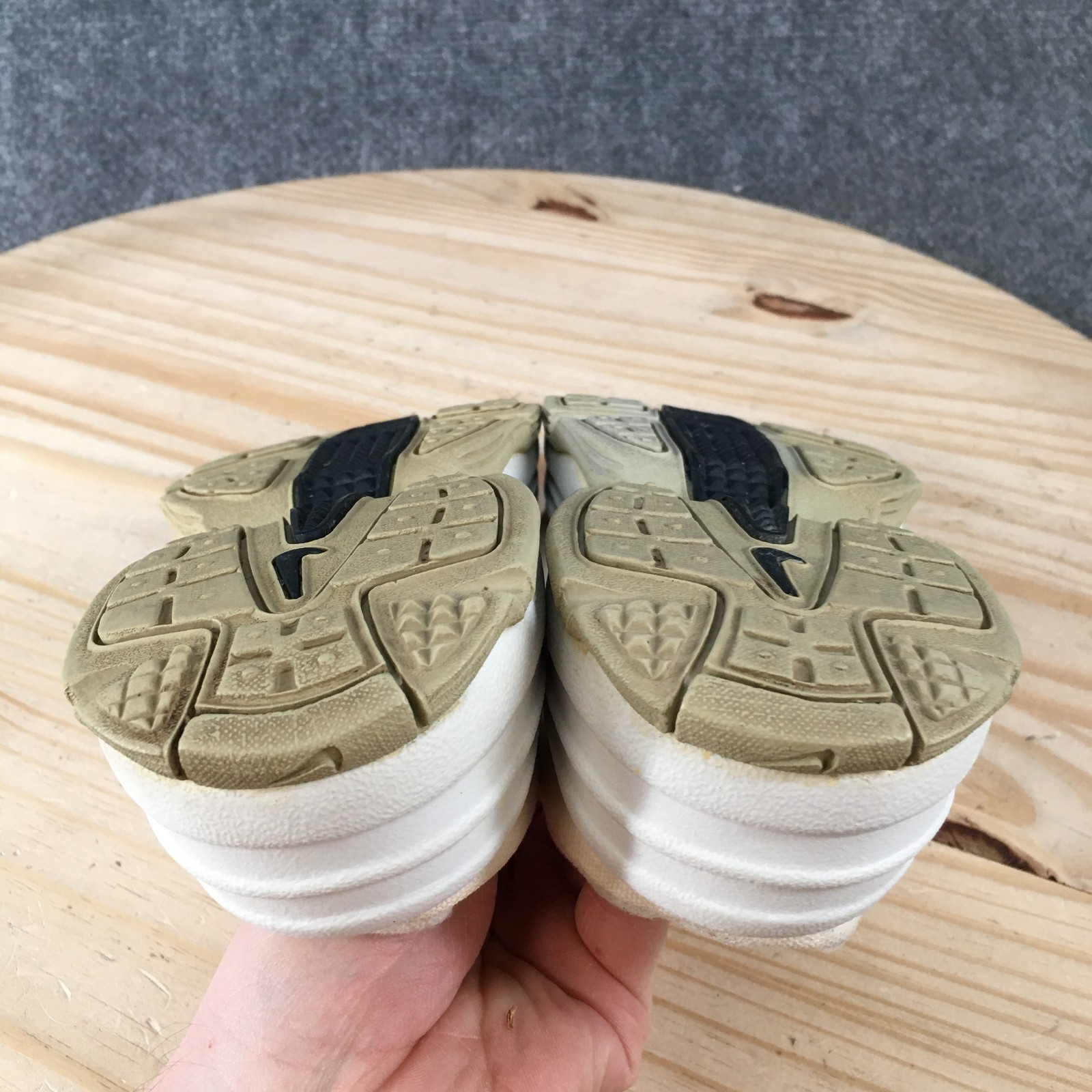 Nike Afterparty Mule Sneaker Shoes Womens 7 Casual Wedge Canvas Beige 302437-141