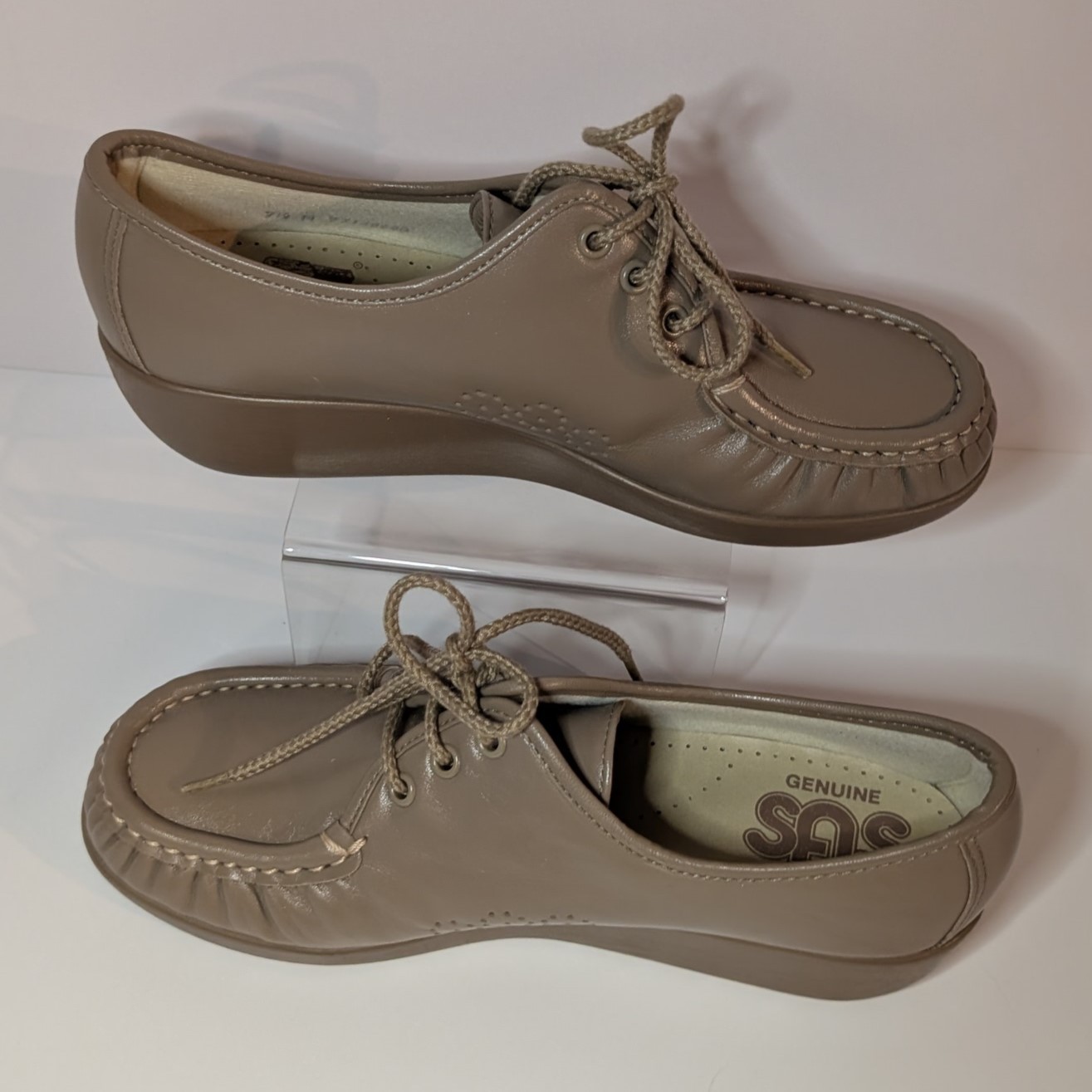 SAS Womens Sz 7.5 M Lace Up Shoes Handsewn USA Made, Comfort, Brown, Leather