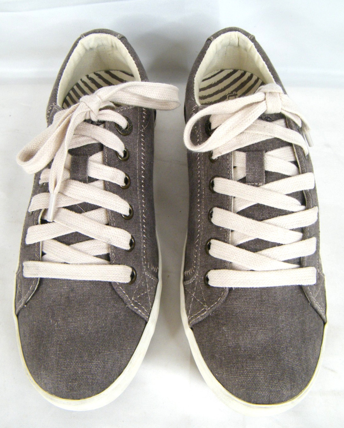 Taos Star Charcoal Wash Canvas Lace Up Comfort Sneaker STA-12844 Women’s 7.5