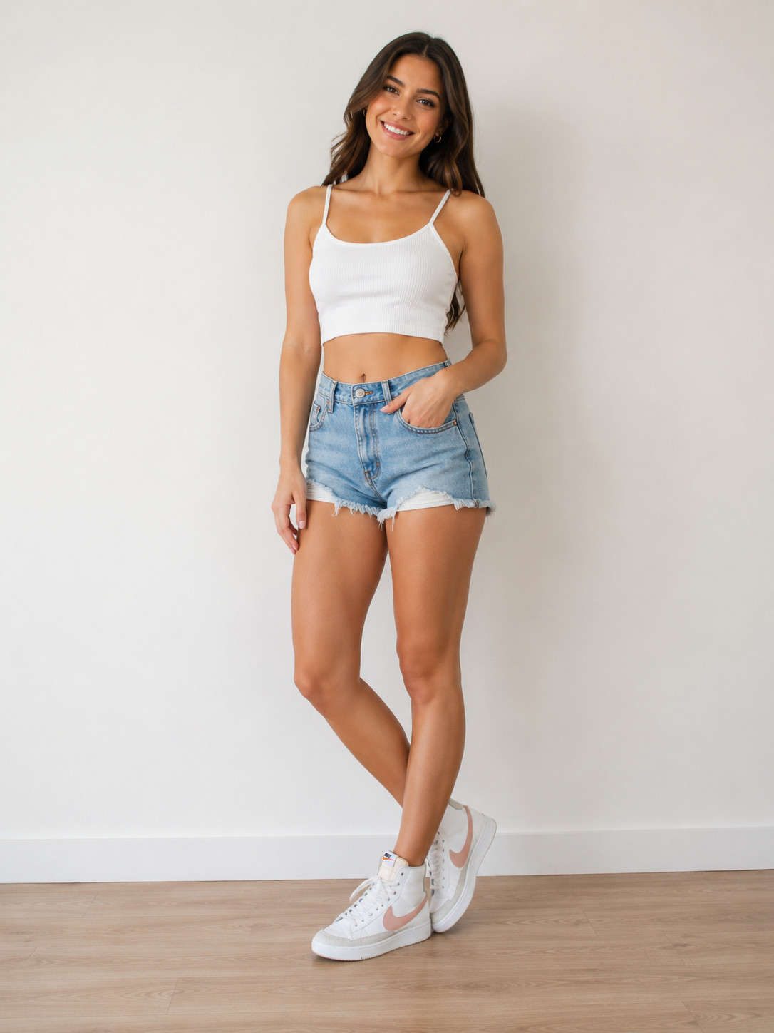 Nike Blazer Mid ’77 Vintage Women’s Sneakers – White/Pink – US 9.5 / EU 41