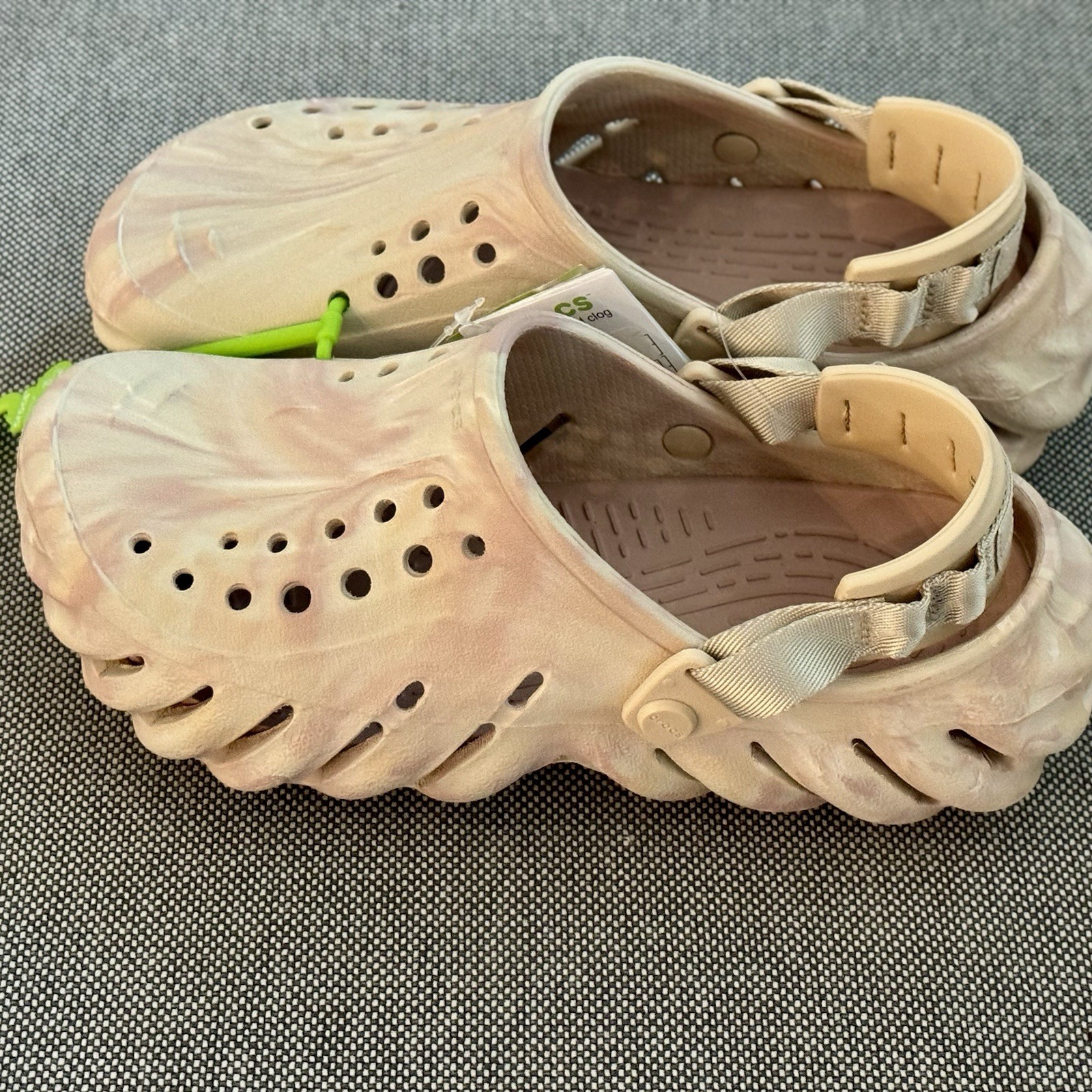 Crocs Echo Marble Clogs Quartz Shoes 208454-6WS Unisex Multiple Sizes