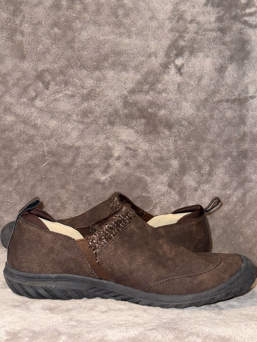 JSport by Jambu Alice Brown Faux Fur Slip-On Winter Clogs