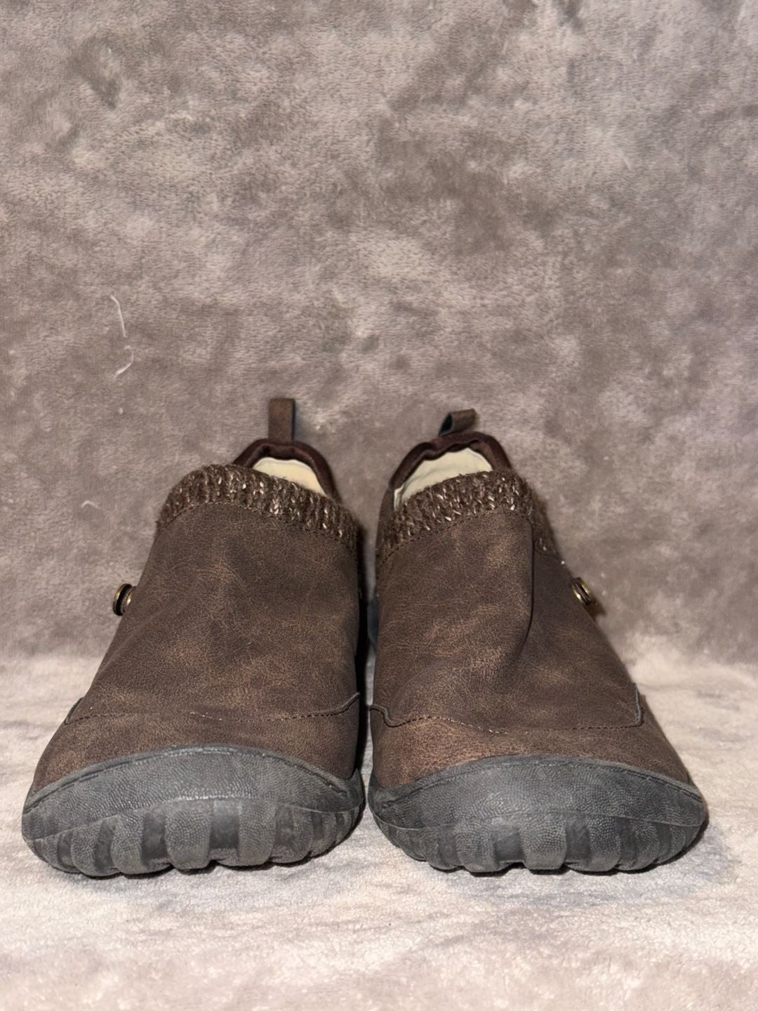 JSport by Jambu Alice Brown Faux Fur Slip-On Winter Clogs