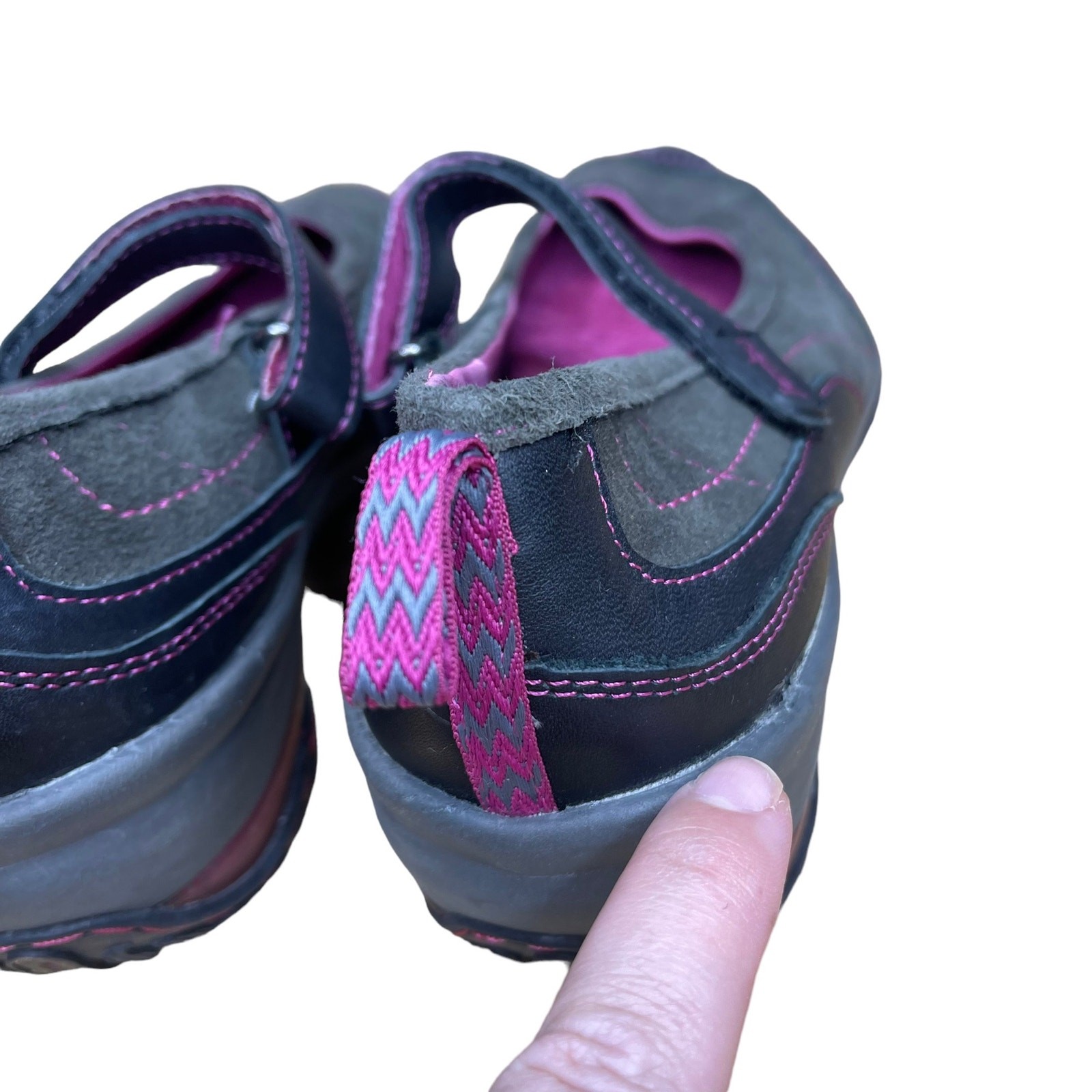Jambu Formosa Womens 9.5 M Shoes Black Casual All Terra Design Wedge Adjustable
