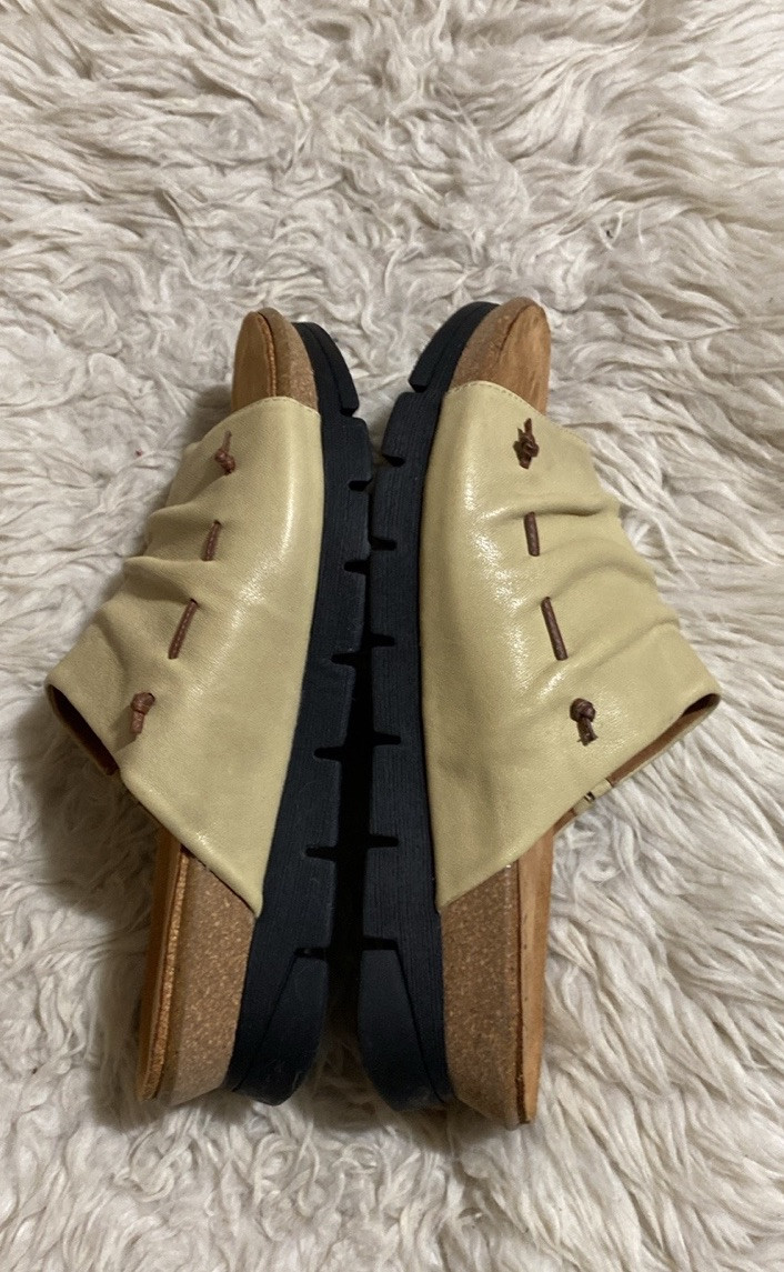 Salvia Blake Womens Platform SlideWedge Comfort Sandal Size 39/40 EULeather