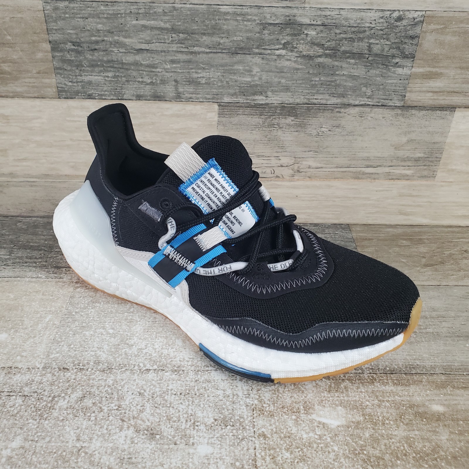 Adidas Womens Ultraboost 22 X Parley Shoes Sz 6.5 Black Lace Up Low Top NWOB
