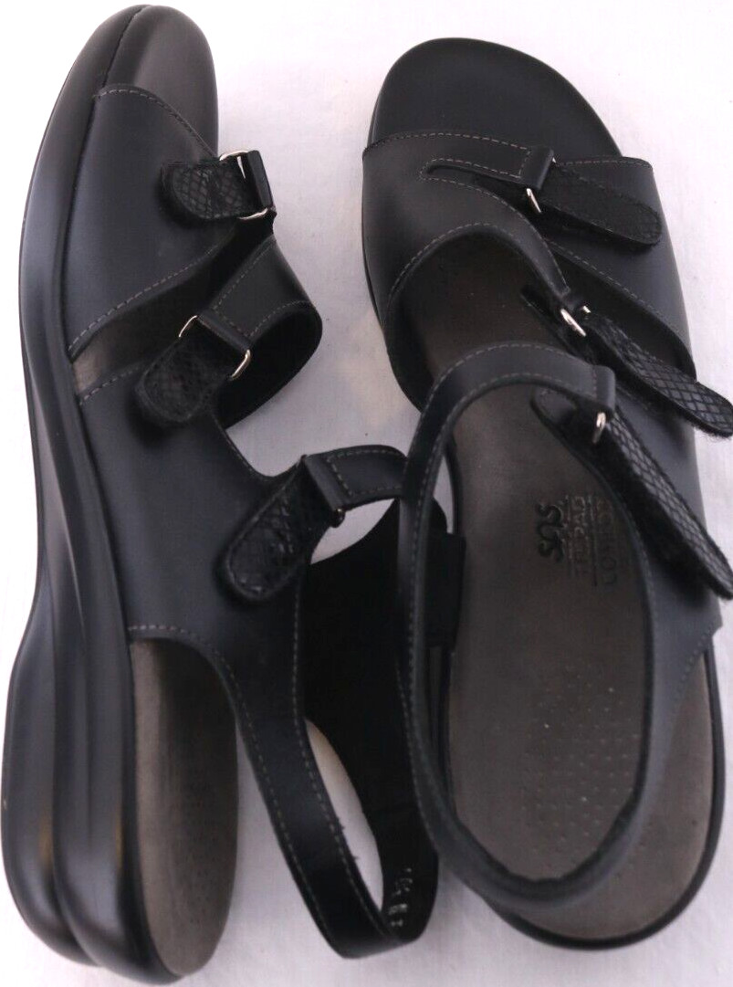 SAS Tripad Tabby Slingback Strappy Black Sandals Shoes Women’s 10.5 N narrow