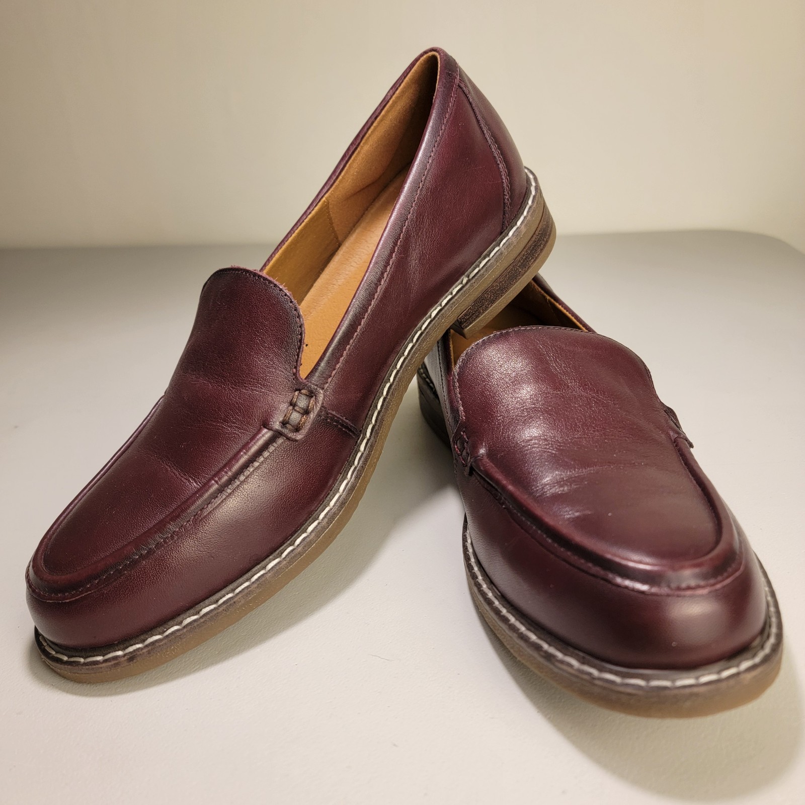 Easy Spirit Jaylin Brown Leather Slip-On Comfort Loafers Shoes Women’s 9M – NWOT