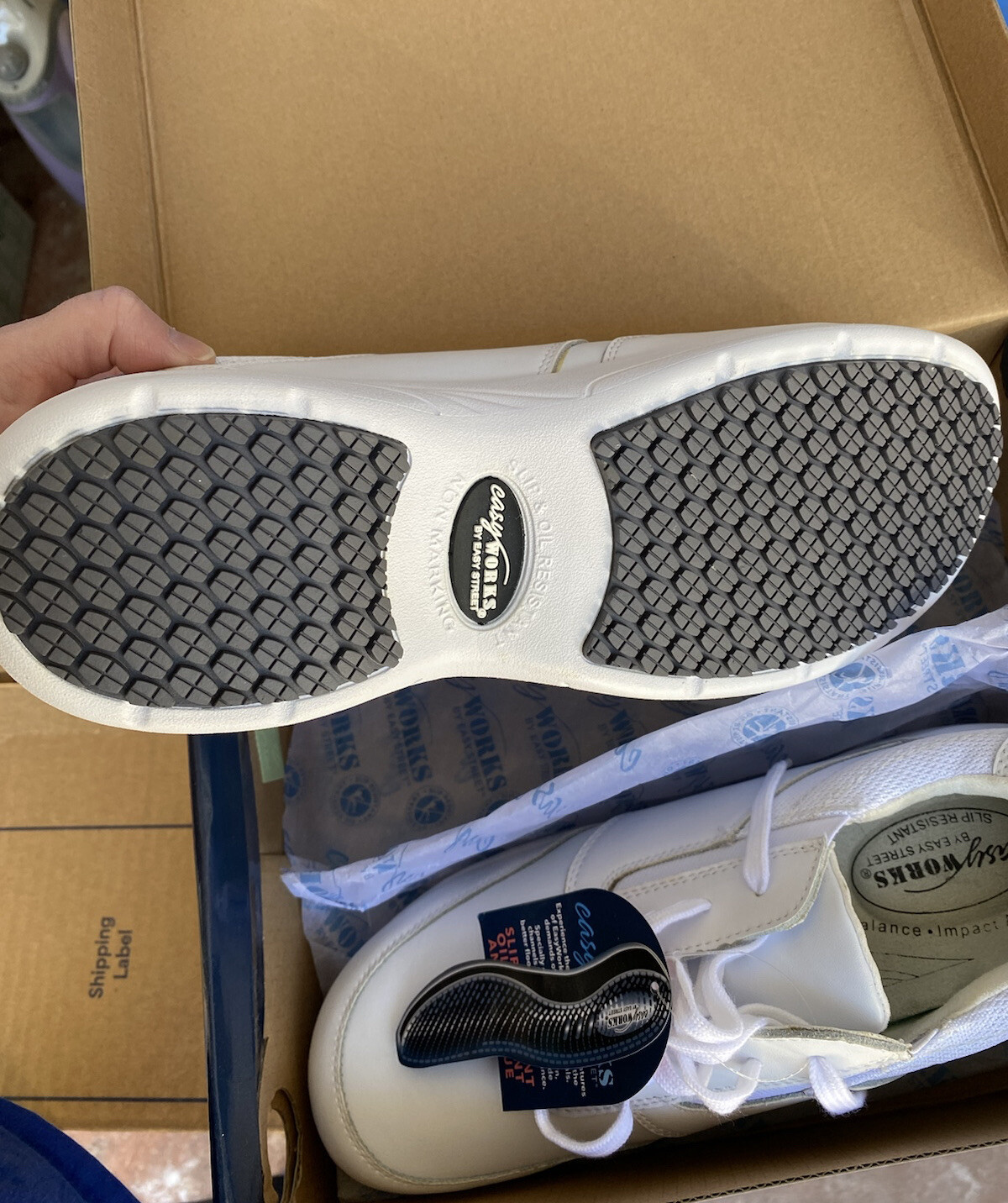 NEW Easy Works Middy White Women Professional Shoes Size 11 M Nurse Athletic