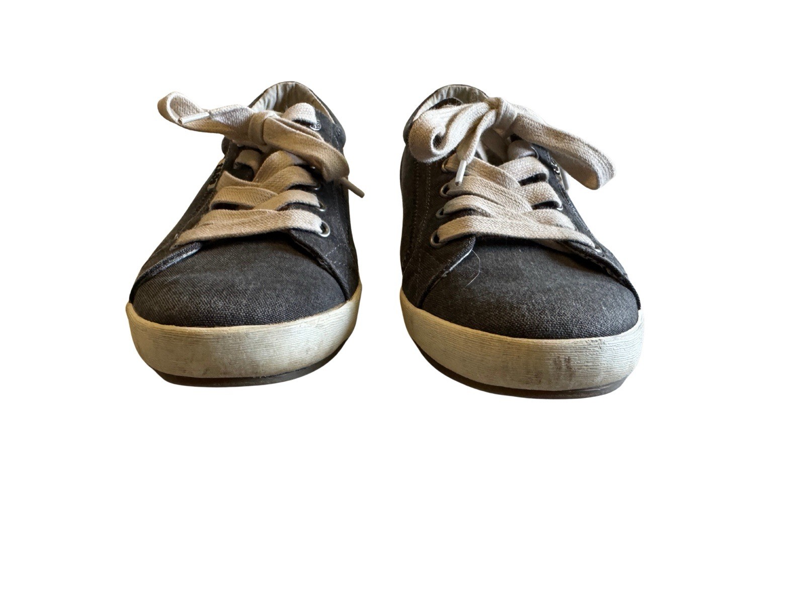 Taos Star Canvas Sneakers Shoes Grey Washed Denim Women’s Size 9 EU 40 Comfort