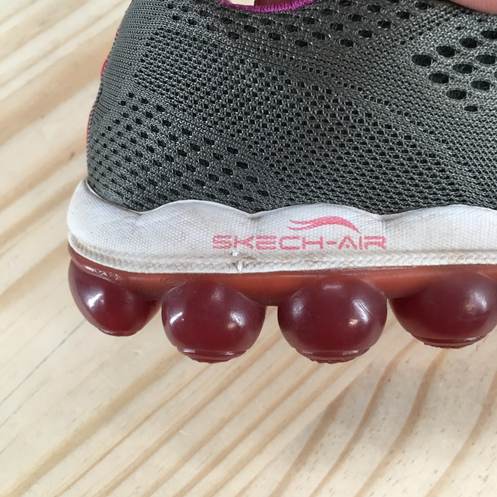 Skechers Shoes Womens 6 M Skech Air Inspire Sneakers Gray Mesh Sports SN11849