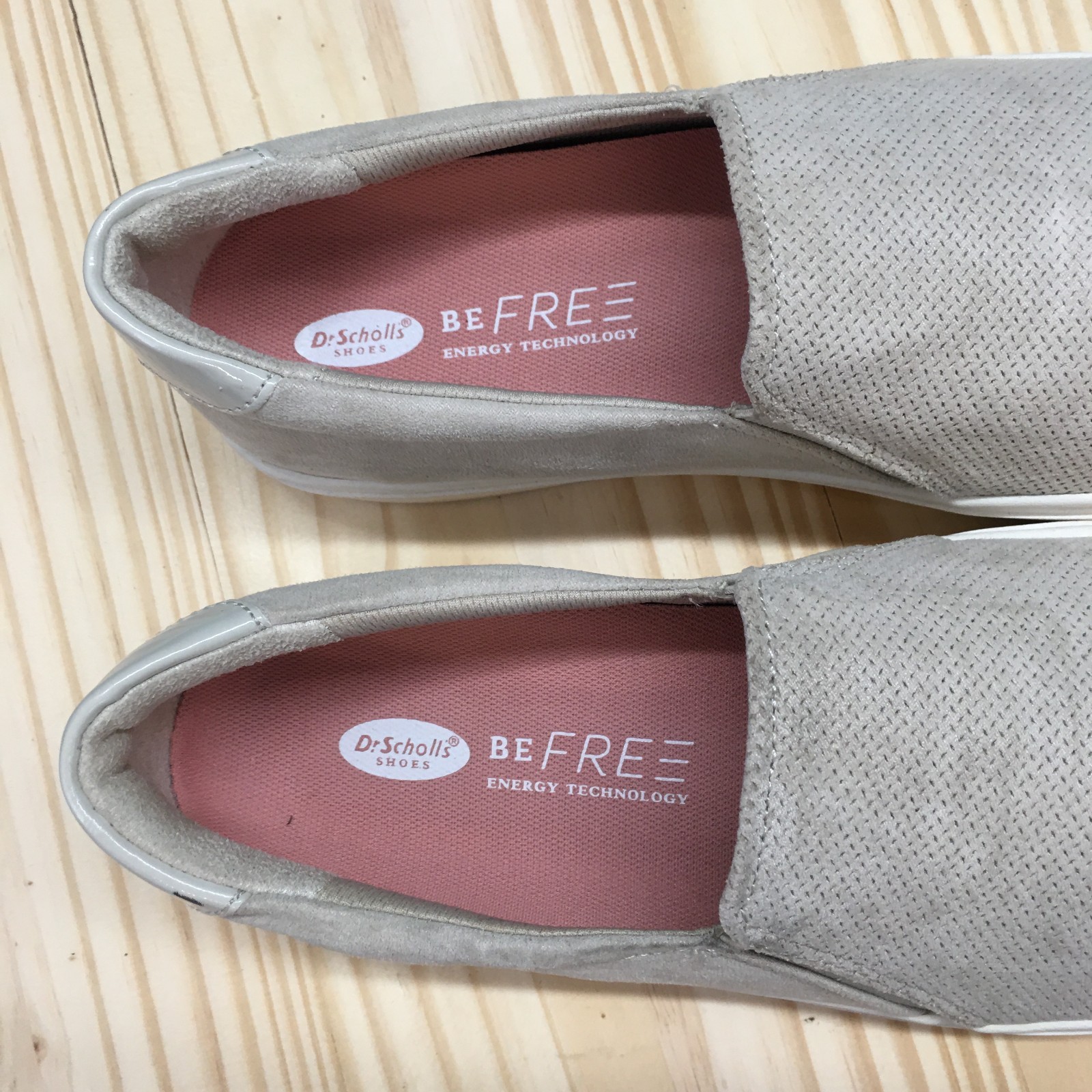 Dr Scholls Shoes Womens 9 M Nova Slip On Sneakers Gray Comfort Round Toe Low