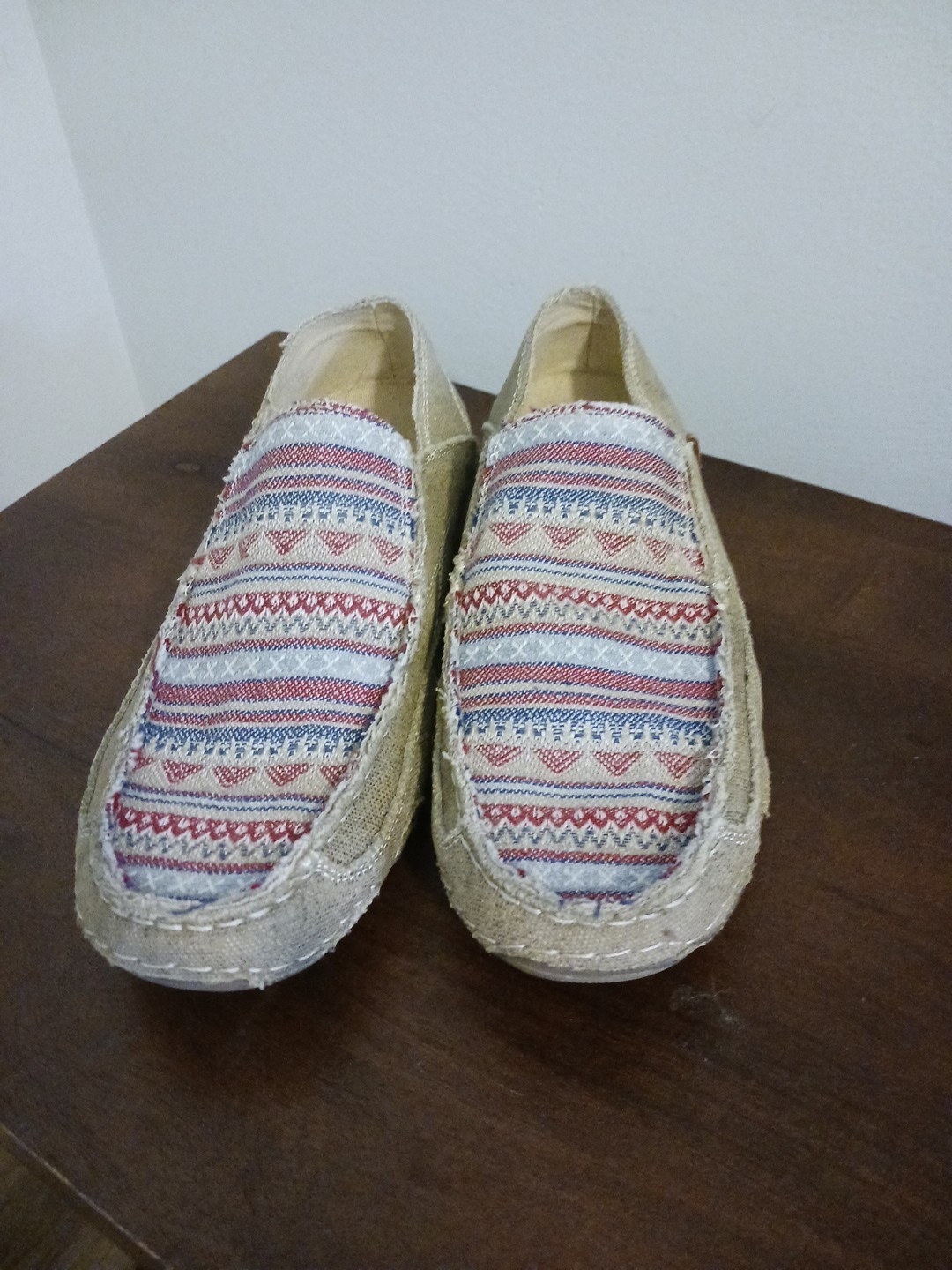 Roper Womens Cloth Patterned Shoes Size 8