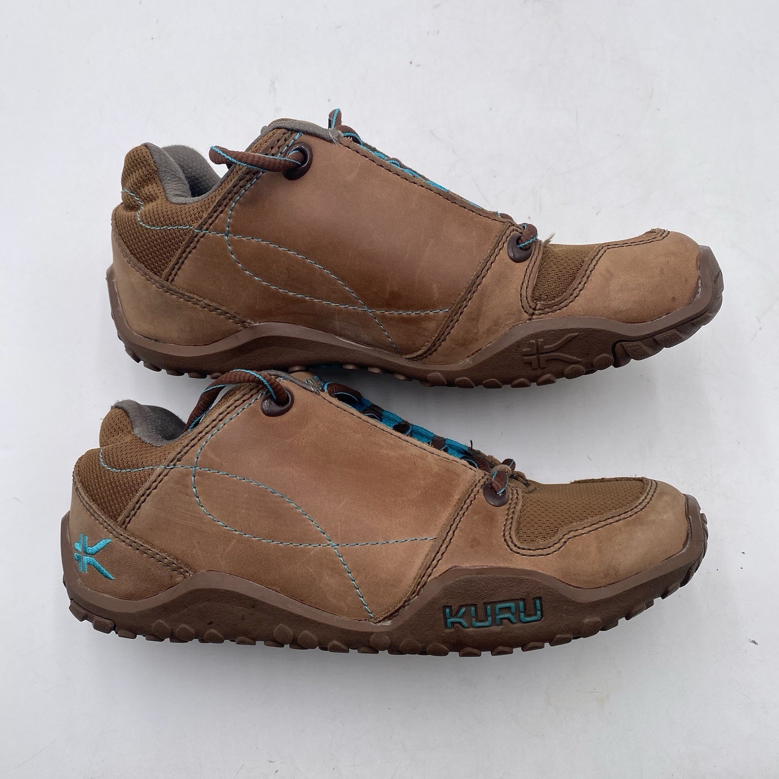 KURU Chicane Womens Hiking Walking Leather Shoes Size 6 Brown Leather Trail