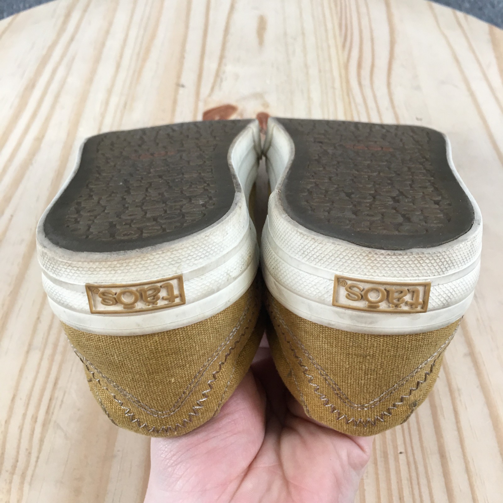 Taos Plim Soul Shoes Shoes Womens 7.5 Casual Low Top Sneakers Yellow Canvas