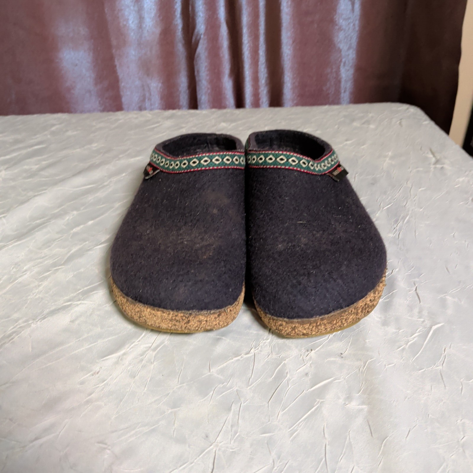 Haflinger Grizzly Wool Clogs Slippers Women’s Size US 10 EU 41 Bohemian