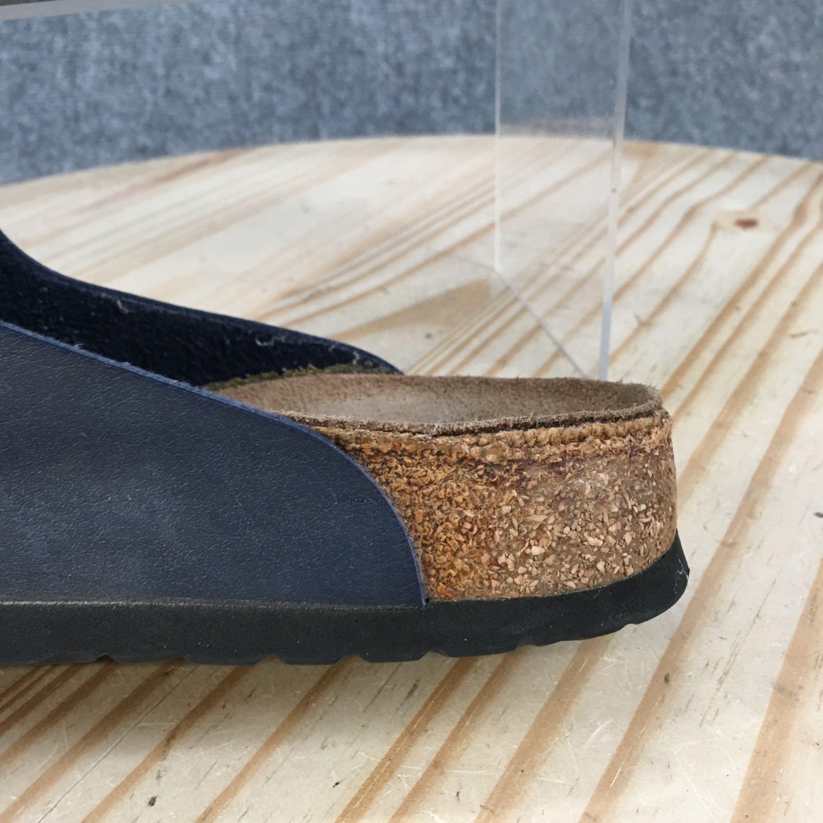 Birkis Birkenstock Amsterdam Shoes Womens 38 Clogs Slip On Closed Toe Flats Blue