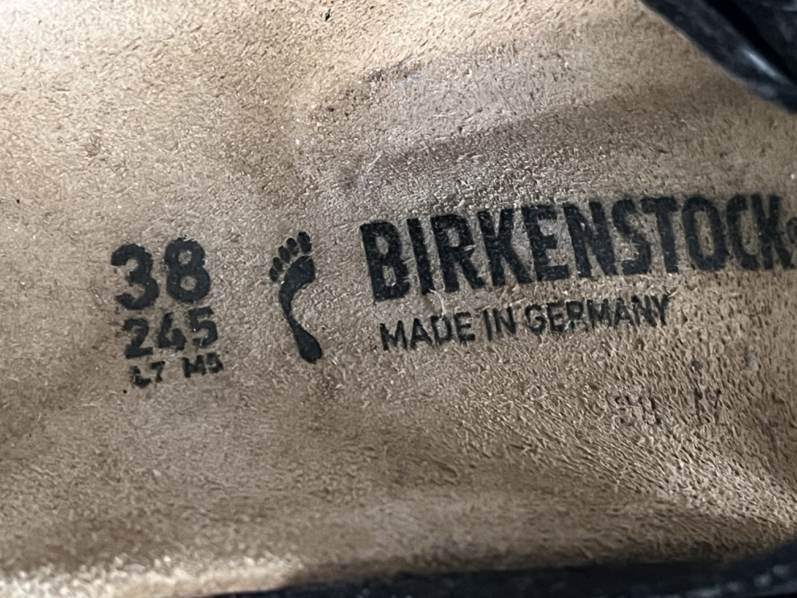 Birkenstock Arizona Soft Footbed Black Leather Sandals Size 38 Women 7 Men 5