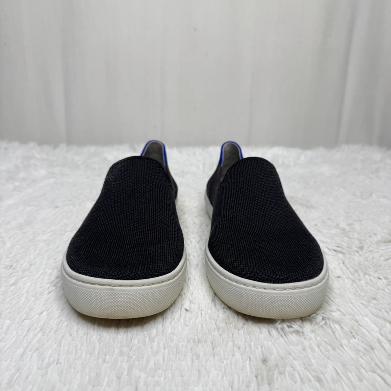 Rothy’s sz 9.5 black the original slip on knit sneakers women’s