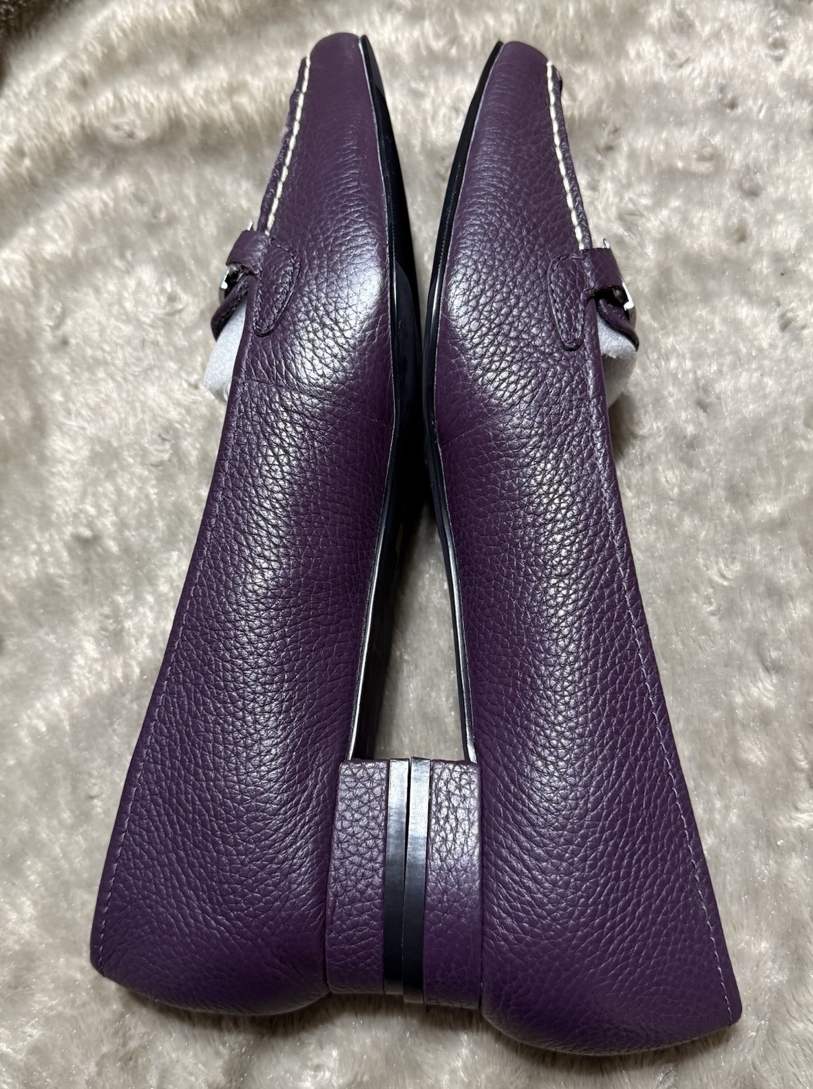Cloud Walkers Castle Deep Purple Leather Slip On Comfort Shoes Womens 11W,NEW