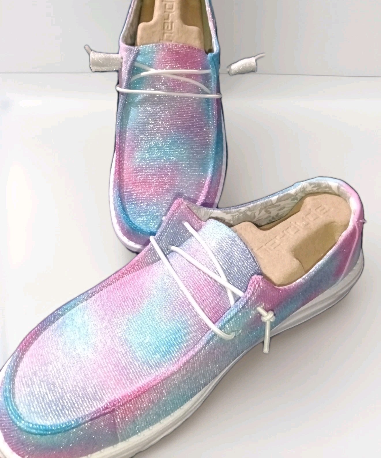 Custom Hand painted Hey Dude Shoes 6 7 8 9 OR SEND YOUR OWN Leopard, tie dye NEW