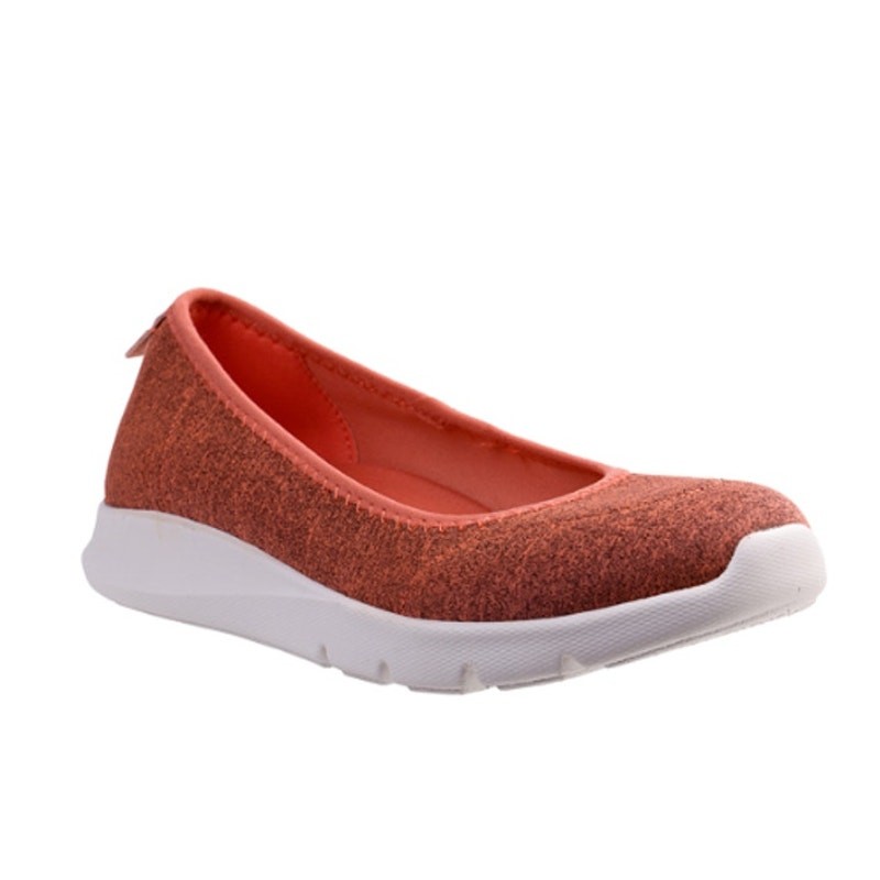 Spenco Womens Daily Stretch Jersey Slip-On Shoes Size 8 Red Terra Cotta NIB