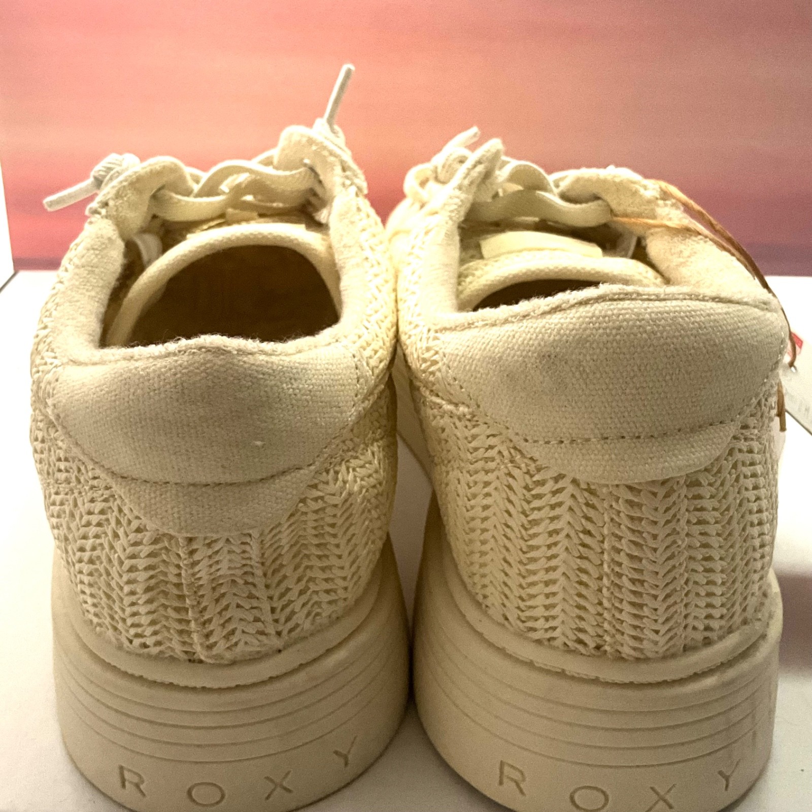 ROXY Platform Slip On Sneaker Sheiiahh US Women’s 10/Men’s 8.5/EUR 41, Tan. NWT