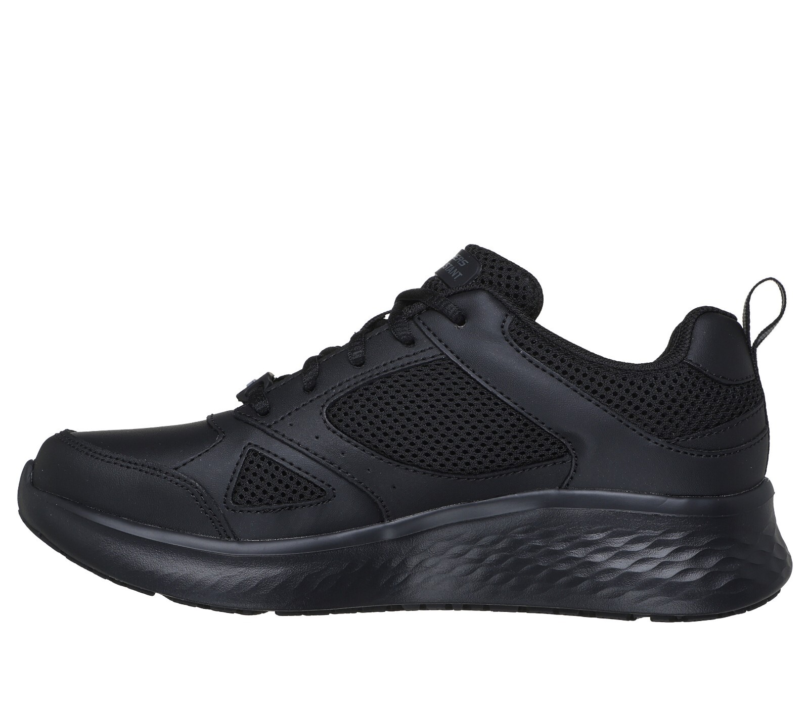 Black Womens Skechers Shoes Work Slip Resistant Electrical Hazard Mesh 108206