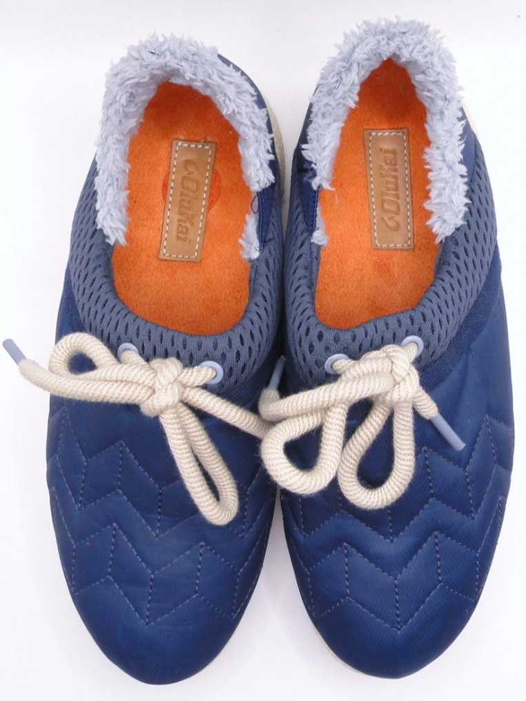 Olukai Shoes Women’s 7 Mahiki Sneaker Slipper Lace Up Blue