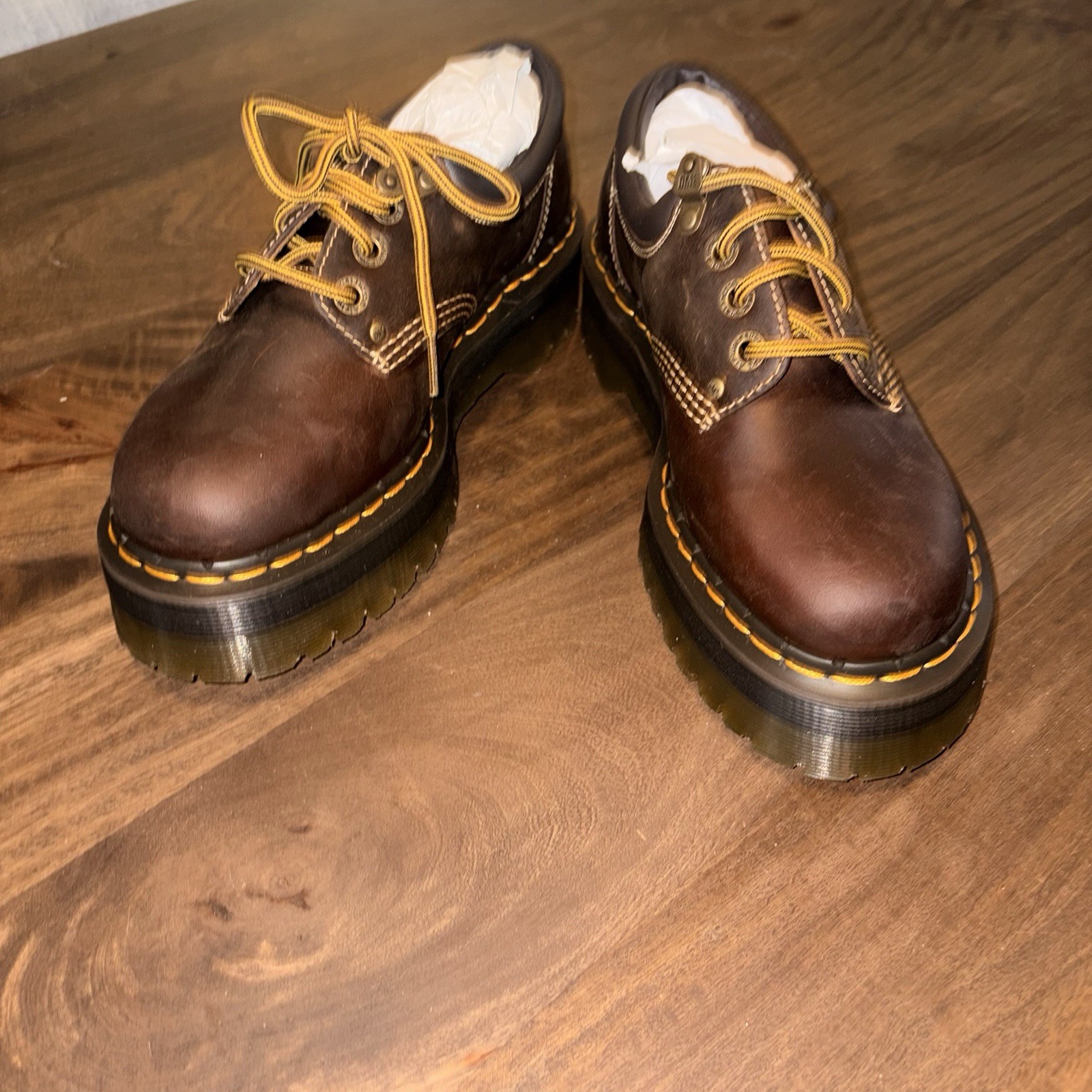 Dr Martens 8053 Quad Arc Crazy Horse Brown UK 6 US W 8 M 7 31126201 NIB