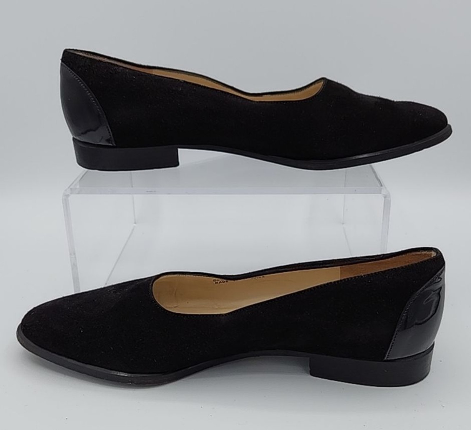 BALLY Black VINTAGE Block Heel Loafers Slip on Dress Shoes Women’s 5.5 E