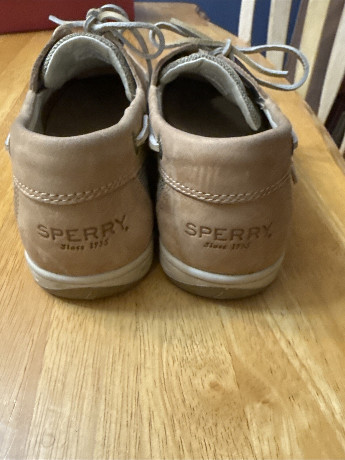 SPERRY Top Sider Women’s KOIFISH Linen Oats Boat Shoes STS95589 Sz 9.5 M