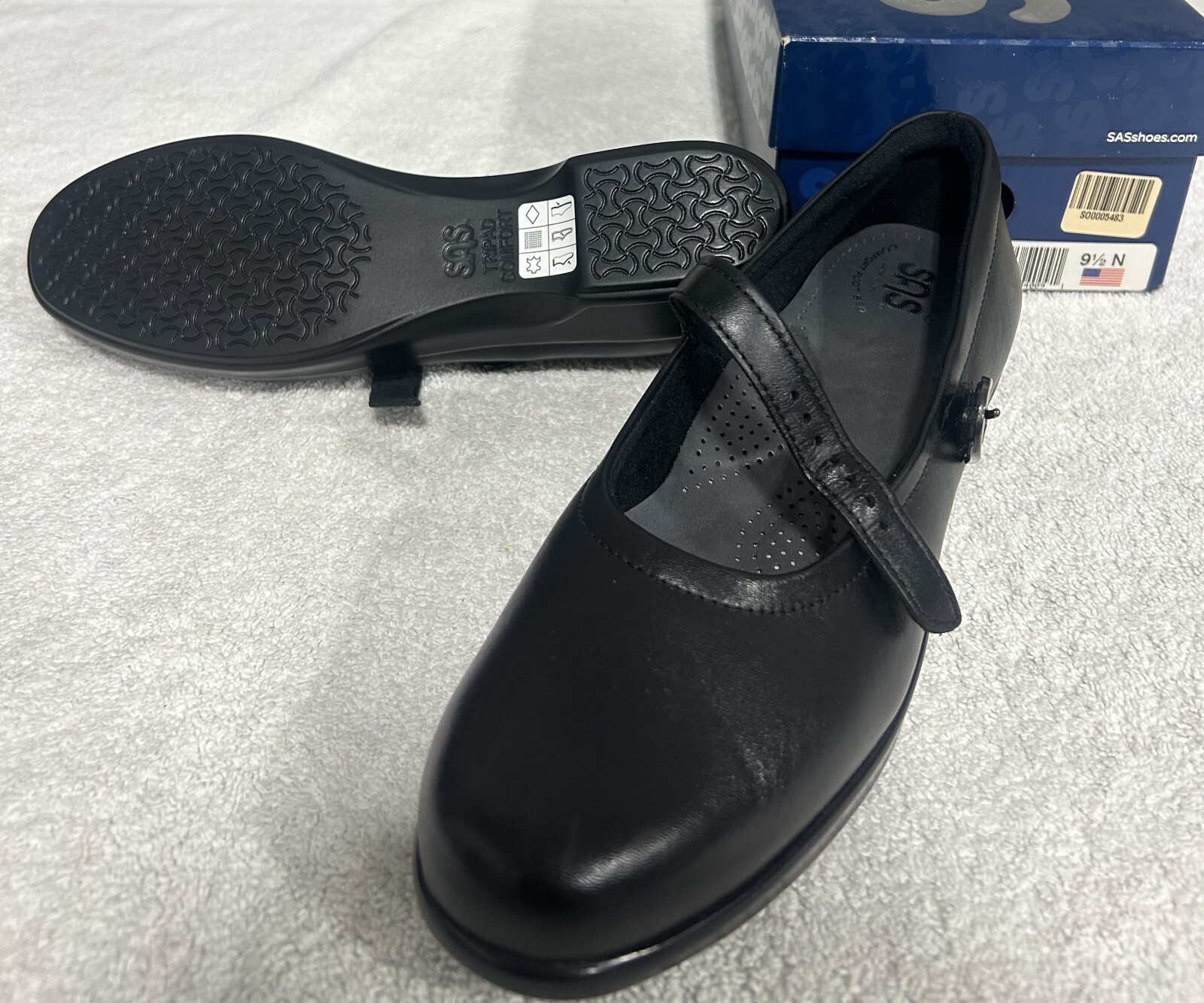 SAS Maria Black 9.5 Narrow Women’s Shoes Brand New In Box Save Big