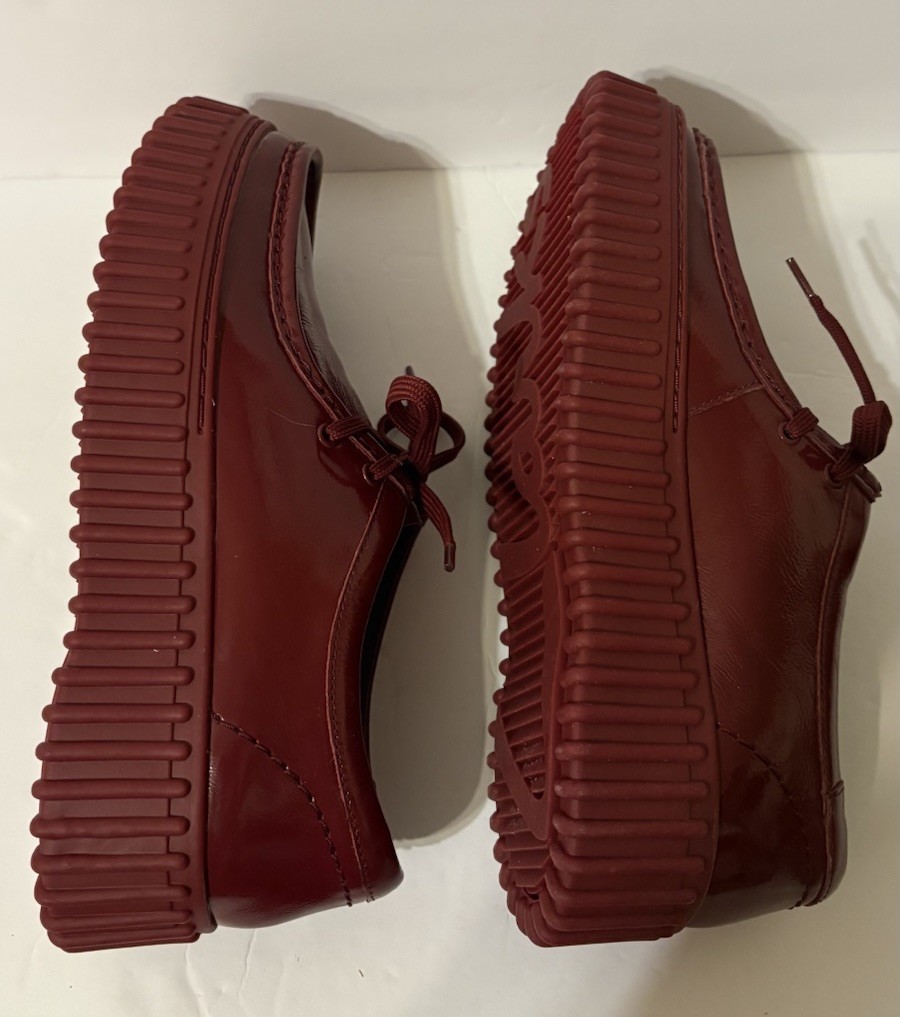 Clark’s Collection Torhill Bee Burgundy Patent Leather 8.5