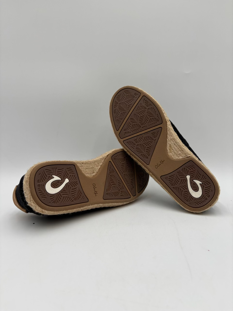 Olukai KAULA PA’A LI Women’s NEW Lace-Up Espadrilles Shoes Black Multiple Sizes