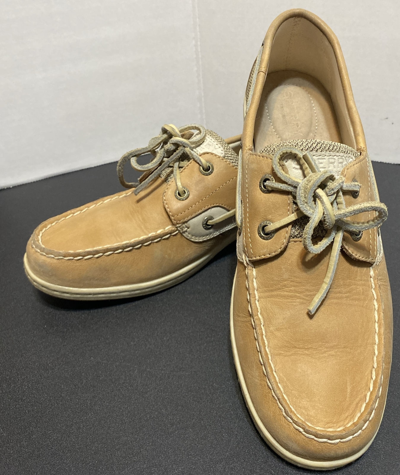 SPERRY Top Sider Women’s KOIFISH Linen Oats Boat Shoes STS95589 Sz 10 M