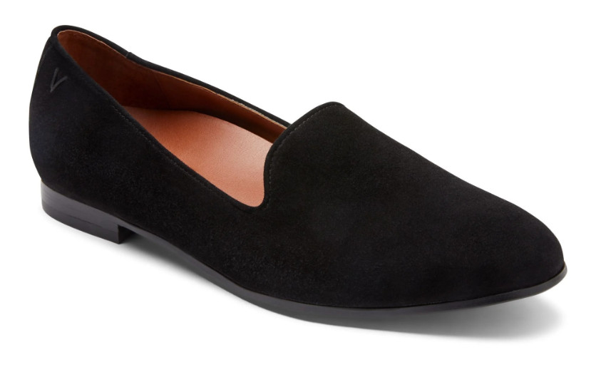 Vionic Willa II Black Suede Flat Slip-On Comfort Shoe Women’s sizes 6-10 NEW!!