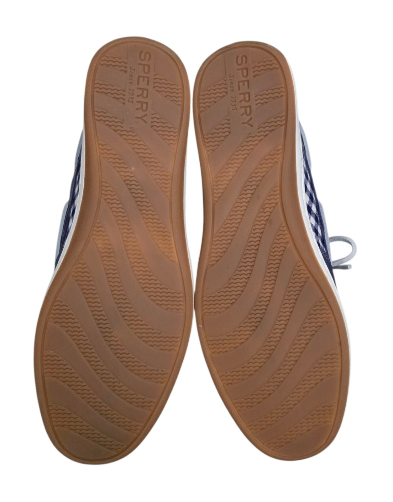 Sperry Koifish Gingham Womens 2 Eye Boat Shoes Size 6.5 W Purple New READ