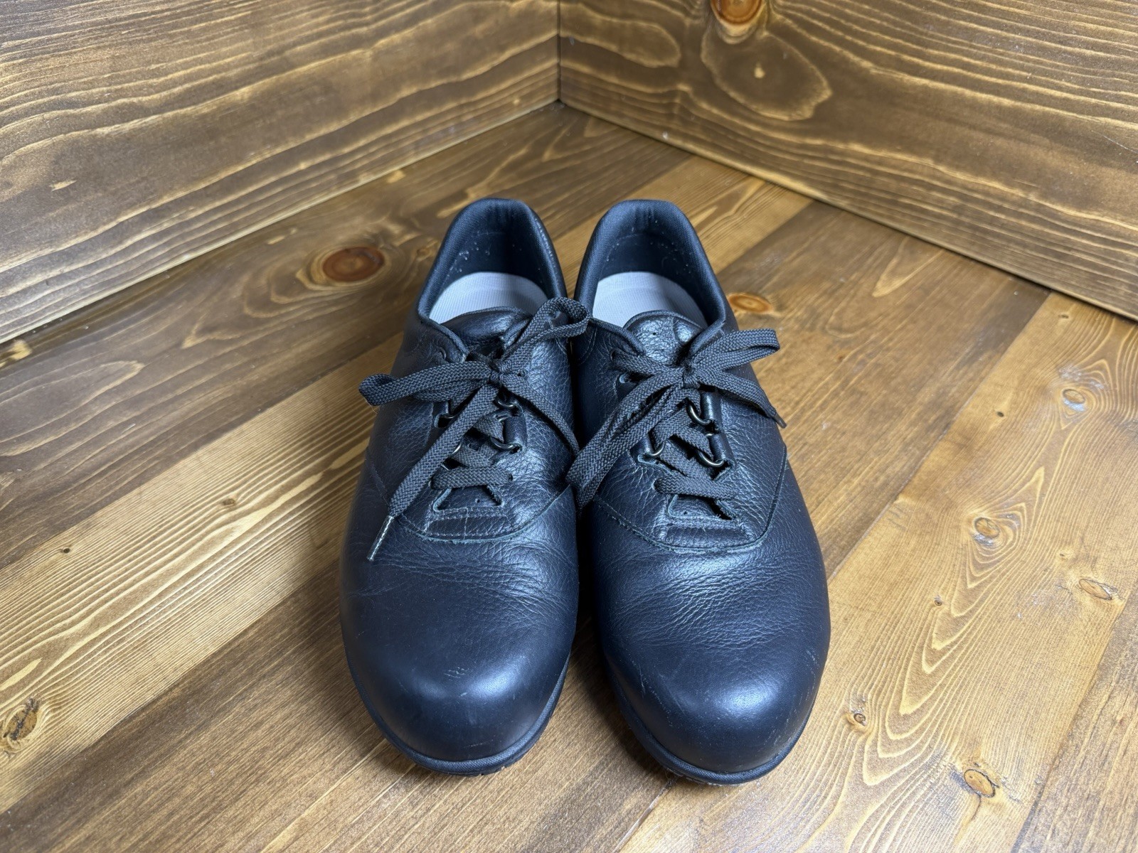 SAS LIBERTY NON SLIP LACE UP SHOES WOMEN’S BLACK LEATHER SIZE 9.5W 2160142
