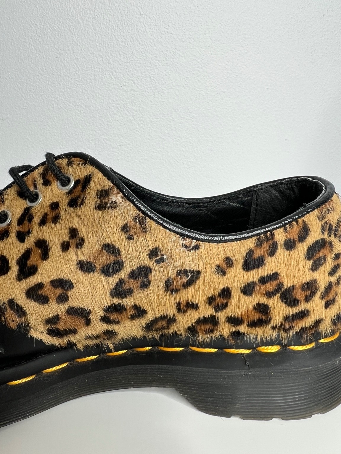 Dr. Martens 1461 AS502 Hair On Leopard 3-Eye Oxford Shoes Women’s US 6 EU 37