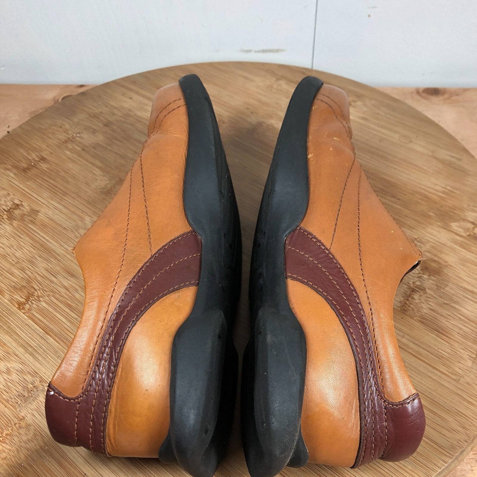 Birkenstock betula womens size 6 shoes Brown Leather Slip On Casual sneakers