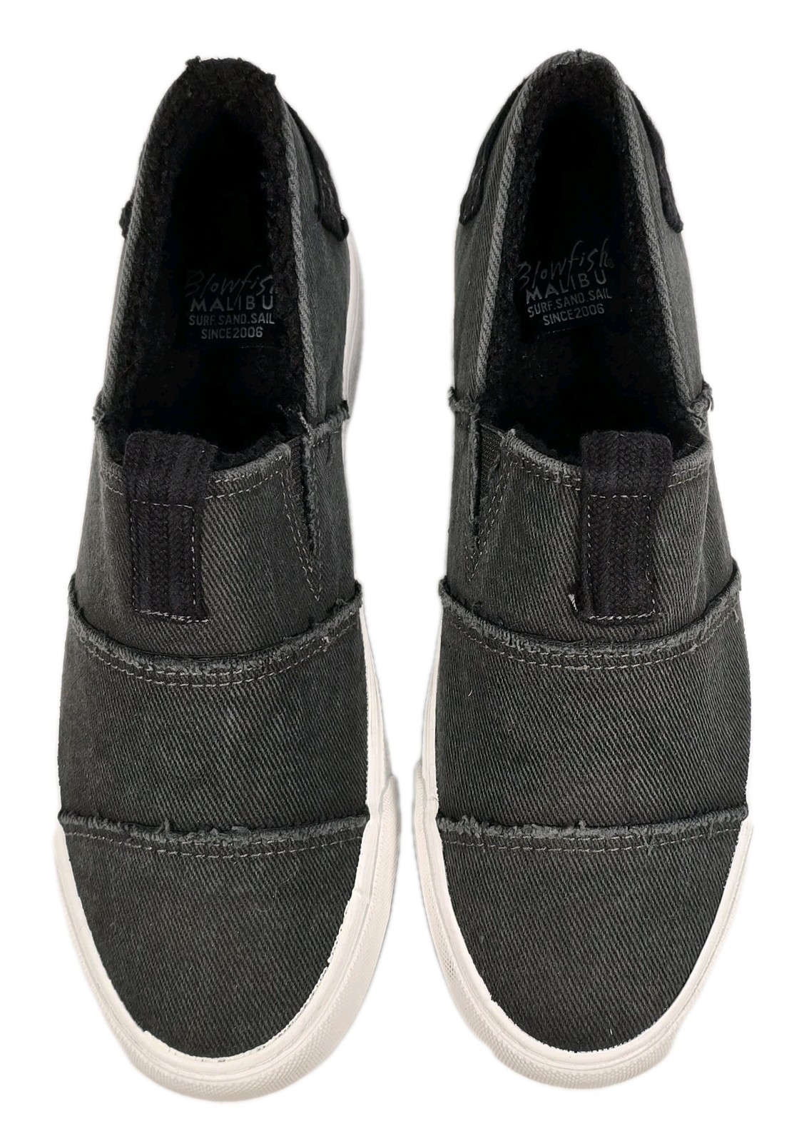 Blowfish Malibu URO SHR Black Hipster/Smoked Twill Women’s Sneakers Size 7.5
