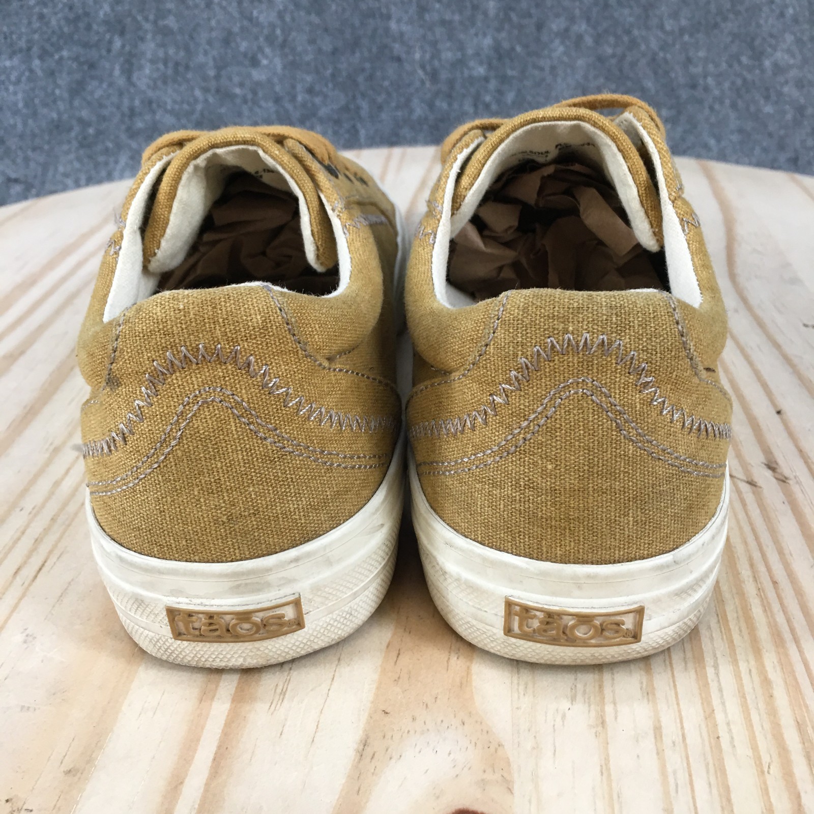 Taos Plim Soul Shoes Shoes Womens 7.5 Casual Low Top Sneakers Yellow Canvas