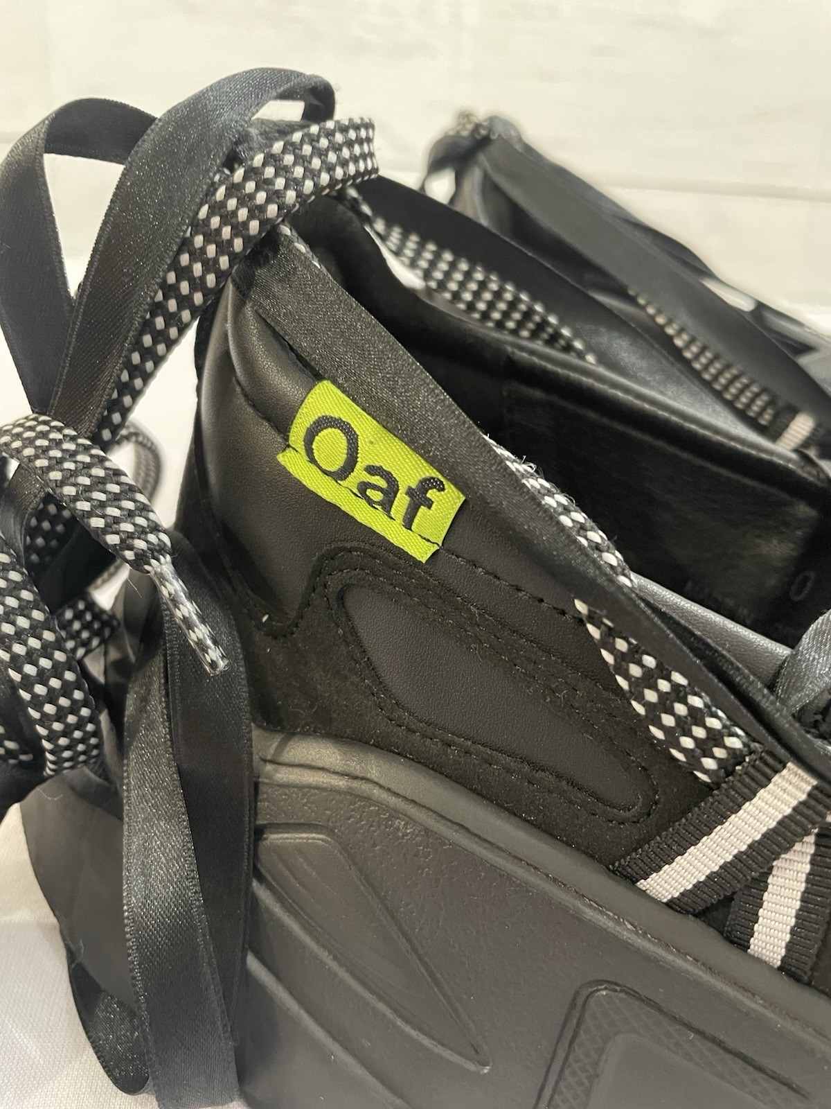 Lazy Oaf Happy Sad Lace Up Ballet Women’s Sneakers Shoes Size 40 EU 9 US Black