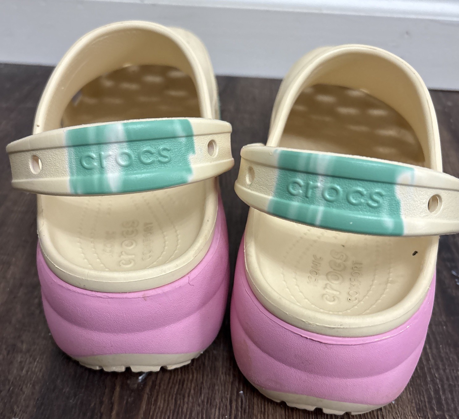 Crocs PLatform Clogs Sandals Ombré Women’s 10