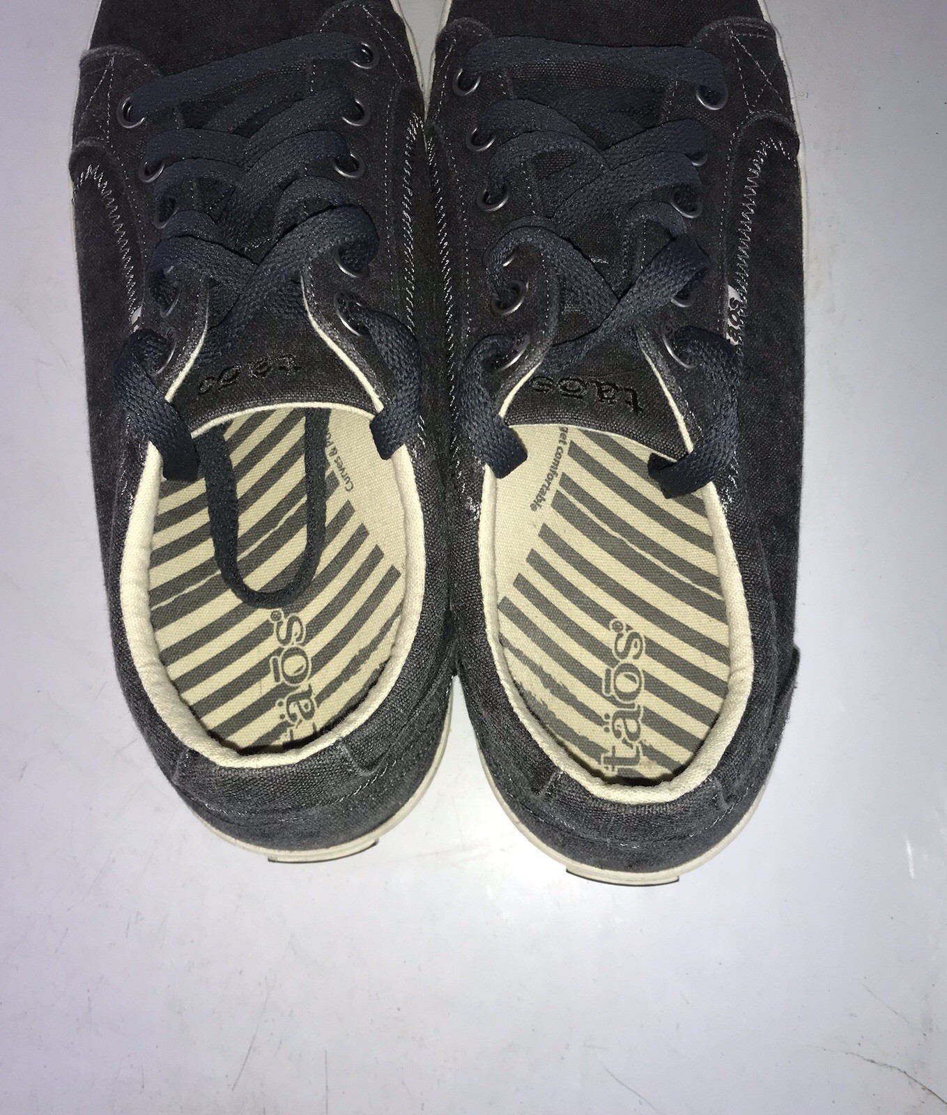 Taos Women’s Star Canvas Sneakers Charcoal Grey Wash Sz 10 US Medium