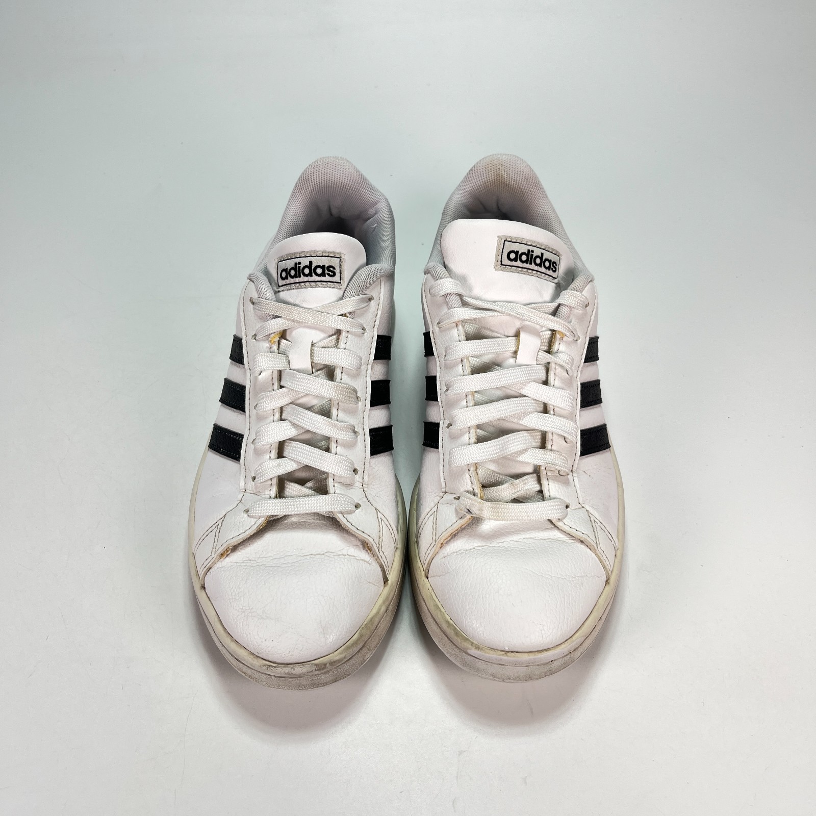 Adidas Grand Court White Black Classic Low Top Casual Shoes F36483 Women’s Sz 8