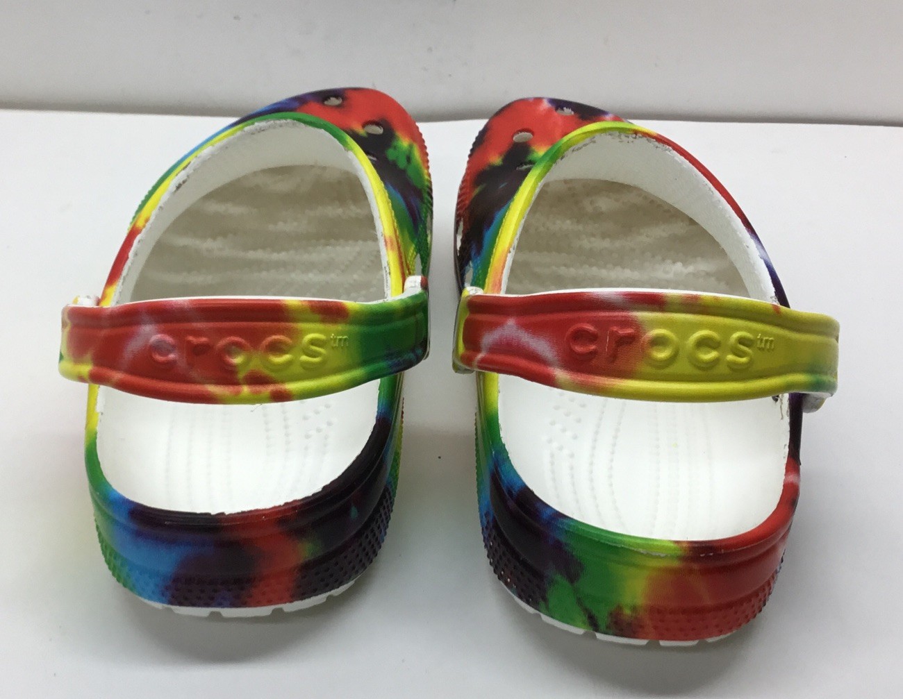 Crocs Tie Dye Multi Color Clog Slip On Shoes Size M4 W6 Colorful
