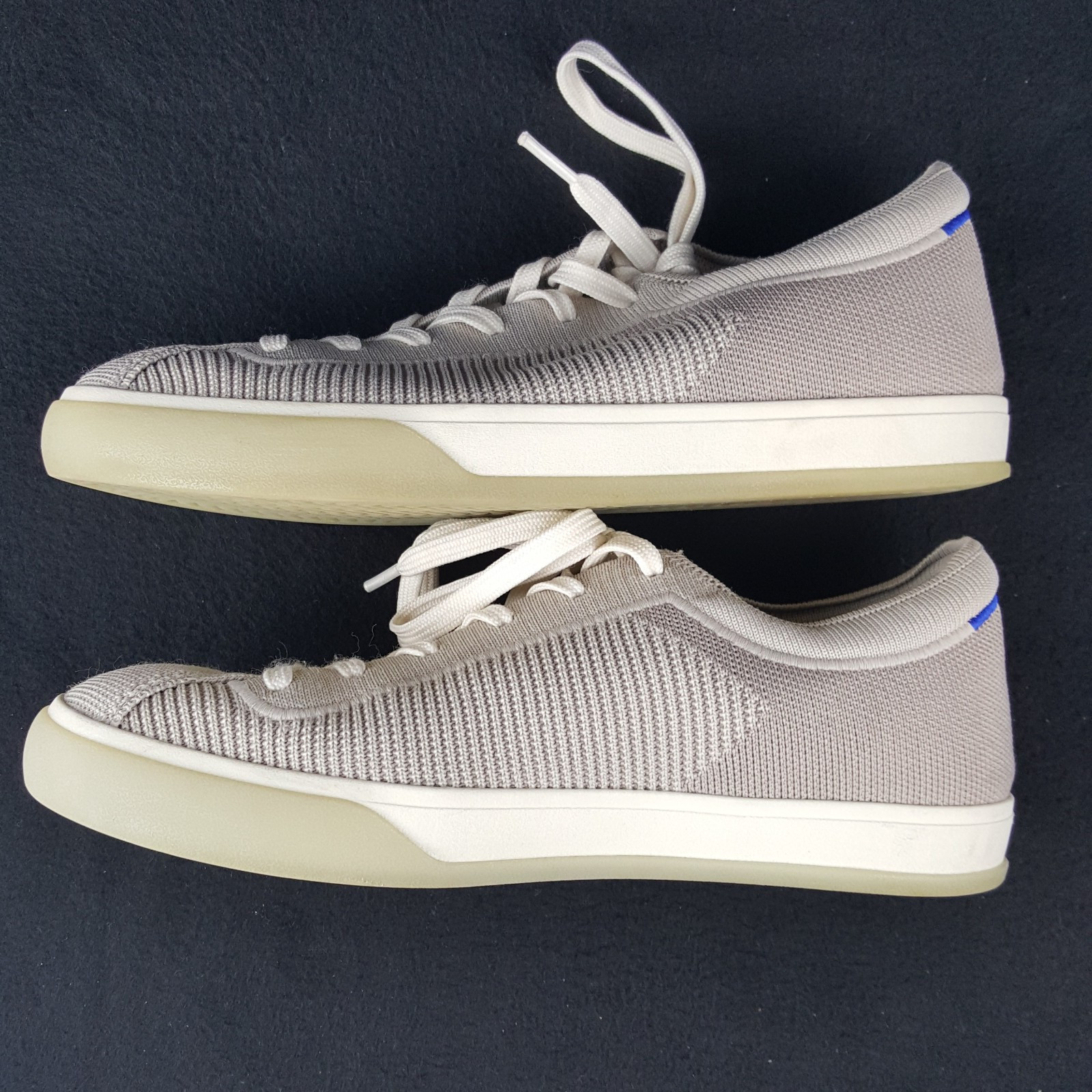 Rothys Womens The Lace Up Sneaker Size 9 in Blonde Cream and Beige