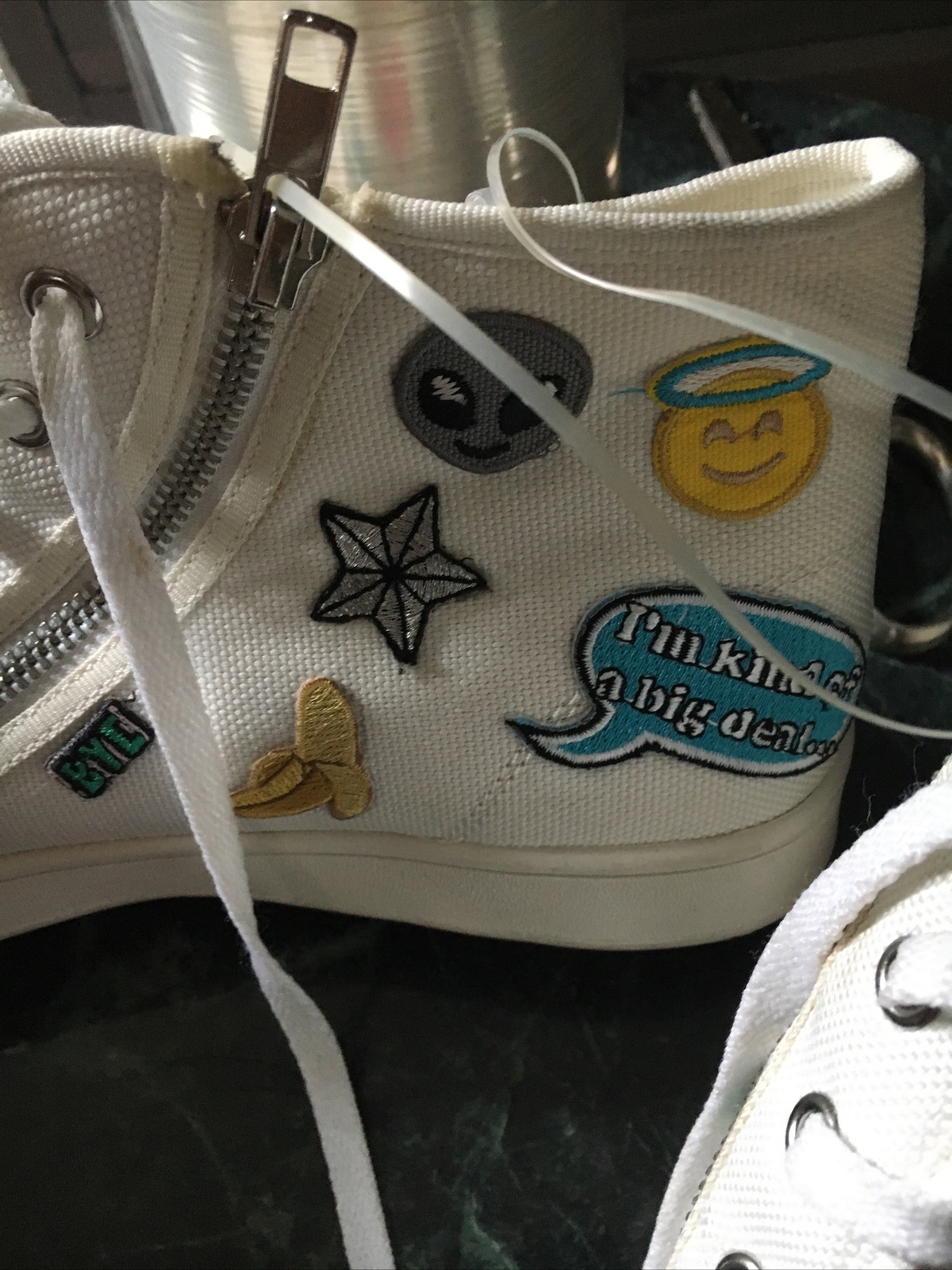 Cobrah Hi Top Emoji Sneakers Size 10